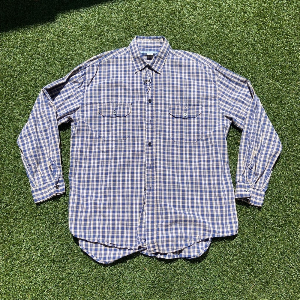 VTG 90’s Rusty Mens Blue Flannel Shirt
